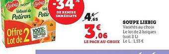 Hyper U Soupe liebig offre