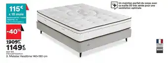 Matelas vendĂŽme 140 x 190 cm