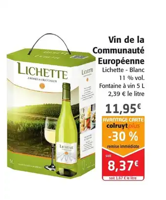 Colruyt Vin de la communauté européenne offre