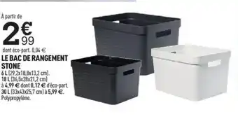 Centrakor Le Bac de Rangement Stone offre