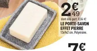 Centrakor Le Porte-Savon Effet Pierre offre