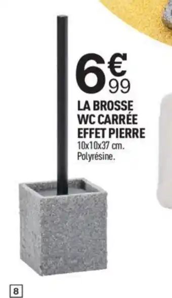 Centrakor La Brosse Wc Carree Effet Pierre offre