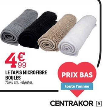 Centrakor Le Tapis Microfibre Boules offre