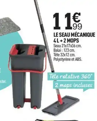 Centrakor Le Seau Mecanique 4L +2 Mops offre