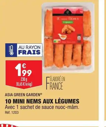 ALDI 10 mini Nems Aux Legumes offre