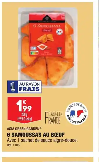 ALDI 6 Samoussas Au Boeuf offre
