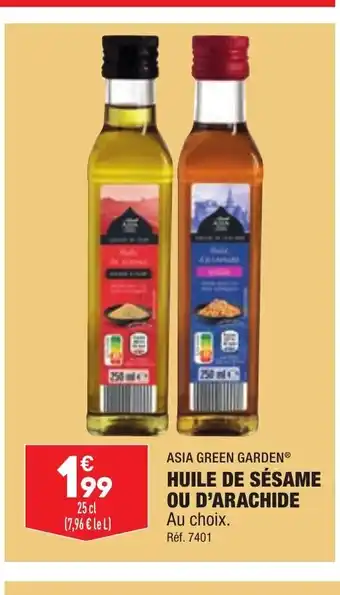 ALDI Huile de Sesame ou d'Arachide offre