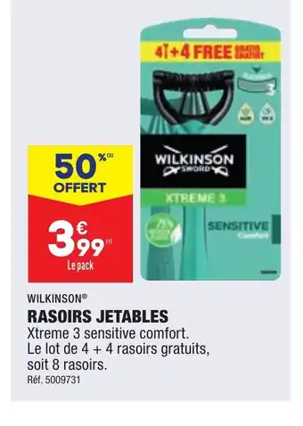 ALDI Wilkinson Rasoirs Jetables offre