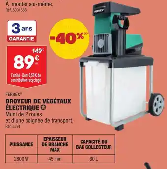 Broyeur de Végétaux électrique