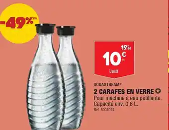 ALDI 2 Carafes En Verre offre