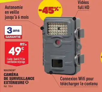 Camera de Surveillance Extérieure