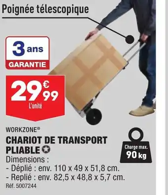 ALDI Chariot de Transport Pliable offre