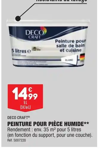 ALDI Peinture pour Piece Humide offre