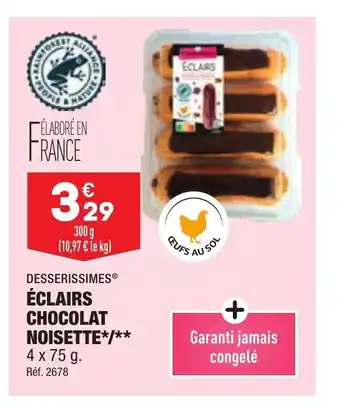 ALDI Eclairs Chocolat Noisette offre