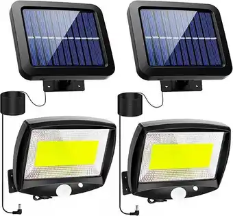 Amazon Lumière solaire extérieure, lampe solaire exterieur avec détecteur de mouvement led eclairage exterieur avec detecteur éta... offre