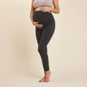 Legging grossesse eco-concu yoga doux gris chine