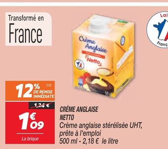 Netto Crème Anglaise Netto offre