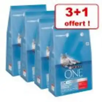 Zooplus Croquettes purina one 3 x 450 g, 1,5 kg ou 3 kg + 1 paquet offert ! offre