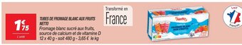 Netto Tubes de Fromage Blanc Aux Fruits Netto offre