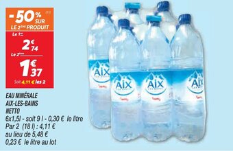 Netto Eau Minérale Aix-Les-Bains Netto offre