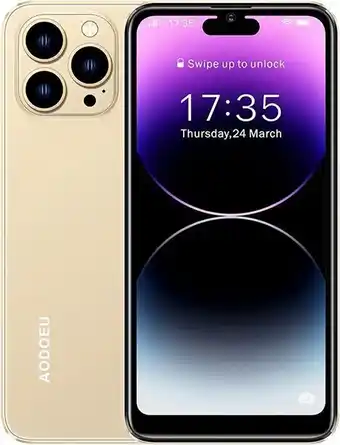 Amazon Aodoeu 4g téléphone portable débloqué, 6,3 pouces waterdrop android 11 smartphone pas cher, 4go rom+32go ram/128gb extensi... offre