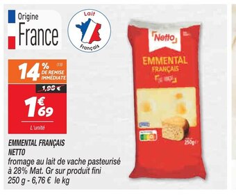 Netto Emmental Français Netto offre