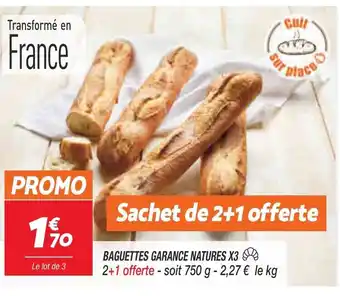 Baguettes Garance Natures X3
