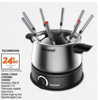 Netto Appareil à Fondue 8 Personnes Techwood offre