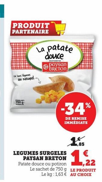 Hyper U Legumes surgeles paysan breton offre