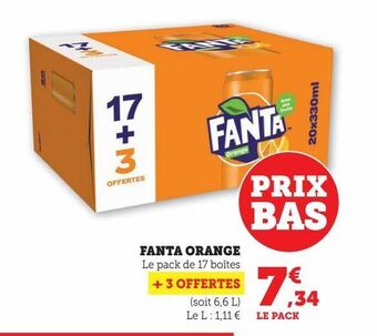 Hyper U Fanta orange offre