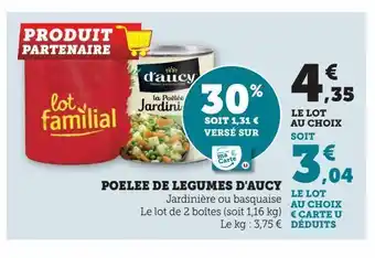 Hyper U Poelee de legumes d'aucy offre