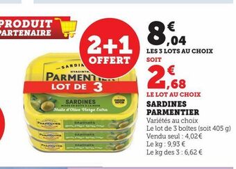 Hyper U Sardines parmentier offre