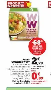 Hyper U Plats cuisines ww offre