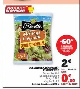 Hyper U Melange croquant florette offre
