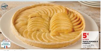 Hyper U Tarte pommes u 6 parts offre