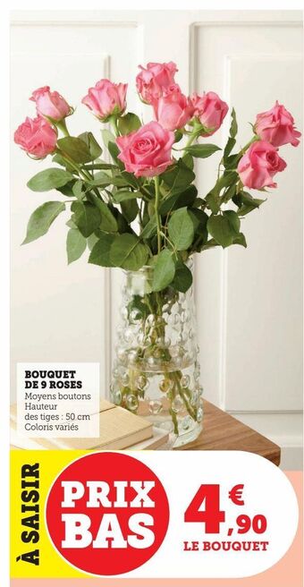 Bouquet de 9 roses