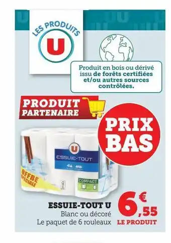 Hyper U Essuie-tout u offre