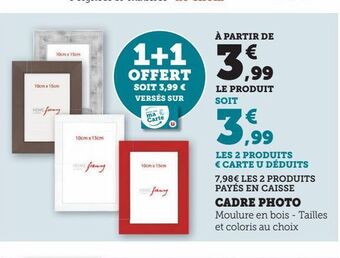 Hyper U Cadre photo offre