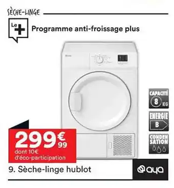 BUT Sèche-linge hublot aya offre