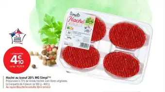 Carrefour Drive Haché au bœuf 30% mg simpl offre