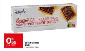 Carrefour Drive Biscuit tablette simpl offre