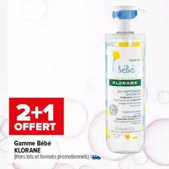 Carrefour maPara parapharmacie Gamme bébé klorane offre