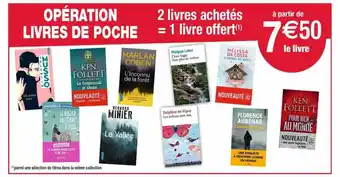 Cora x Carrefour Opération livres de poche offre
