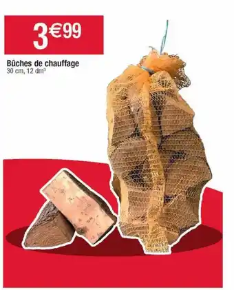 Bûches de chauffage