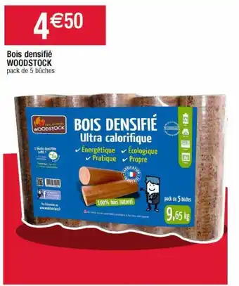 Cora x Carrefour Bois densifié woodstock offre