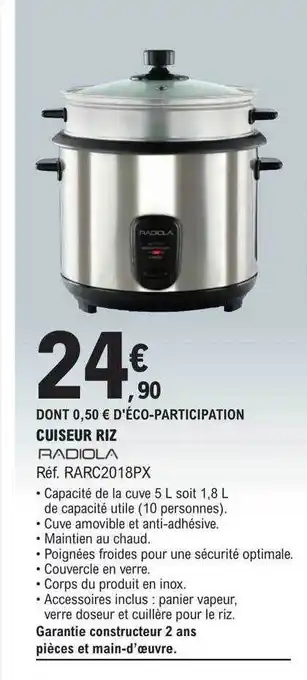 Cuiseur riz radiola