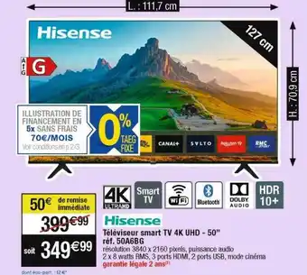 Téléviseur smart tv 4k uhd - 50