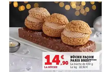 Bûche façon paris brest