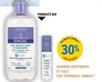 Gammes réhydrate et cica eau thermale jonzac