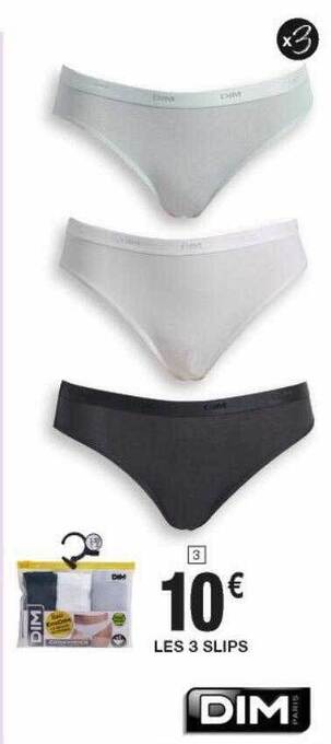 Cora x Carrefour Les 3 slips dim offre